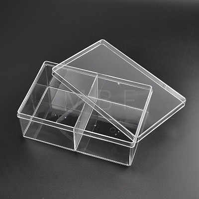 Cuboid Organic Glass Bead Containers CON-N005-01-1
