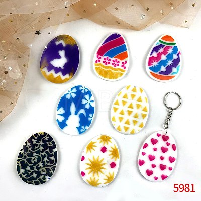 Easter Egg Silicone Pendant Molds EAER-PW0001-036-1