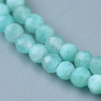 Natural Amazonite Beaded Necklaces NJEW-K114-A-A07-1