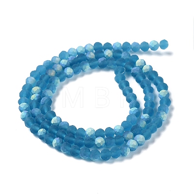 Transparent Glass Beads Strands LS-EGLA-A034-T4mm-MB27-1