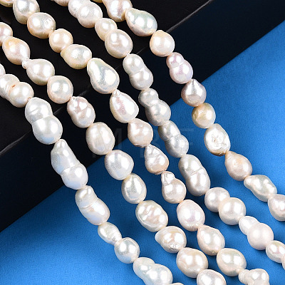 Natural Baroque Pearl Keshi Pearl Beads Strands X1-PEAR-S020-F01-01-1