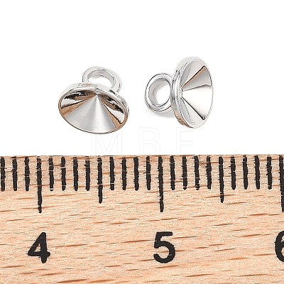 SHEGRACE Brass Bead Cap Bails XGRQ1U388-376P-1