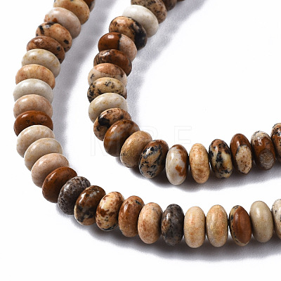 Natural Picture Jasper Beads Strands G-S366-094-1