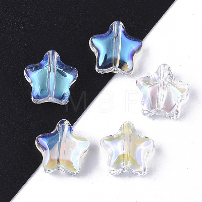 Transparent Glass Beads X-GLAA-N035-01-B01-1