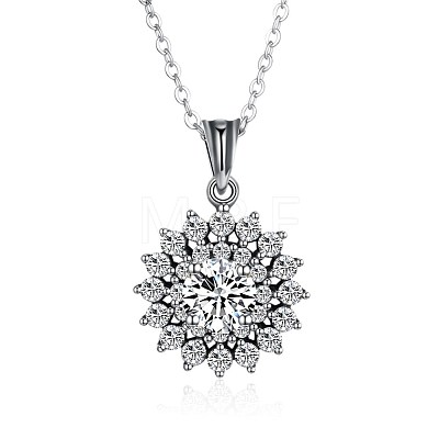 925 Sterling Silver Pendant Necklaces NJEW-BB30206-1