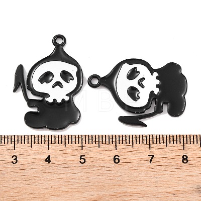 Halloween Theme Rack Plating Alloy Pendants FIND-M020-01B-EB-1