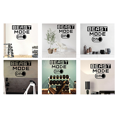 PVC Quotes Wall Sticker DIY-WH0200-063-1