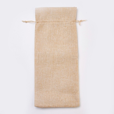 Imitation Burlap Pouches ABAG-WH0012-A01-1