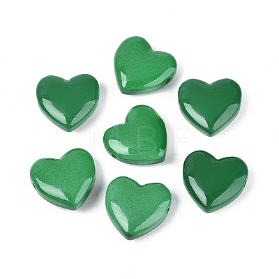 Dyed & Heated Imitation Jade Glass Beads GLAA-T023-44H-1
