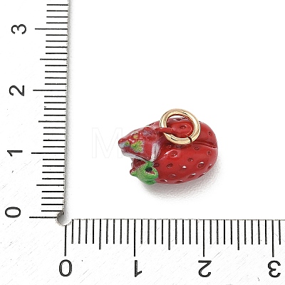 Spray Painted Brass Charms KK-CBAEB58-17-1
