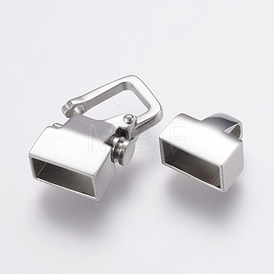 304 Stainless Steel Clasps X-STAS-F122-31P-1