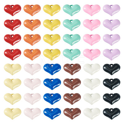 50Pcs Baking Paint Acrylic Pendants OACR-TA0004-83B-1