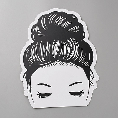 Paper Hair Tie Display Cards CDIS-WH0021-040B-1