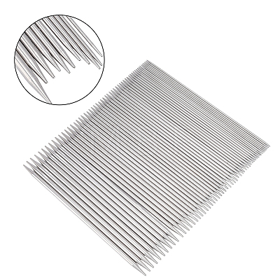 55Pcs Stainless Steel Knitting Needles Set DIY-WH0671-515-1