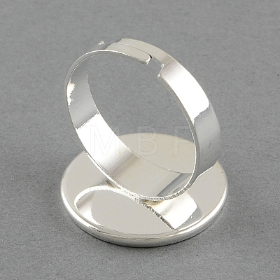 Brass Pad Ring Settings X-MAK-S018-18mm-JN003S-1