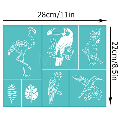 Self-Adhesive Silk Screen Printing Stencil DIY-WH0338-081-1