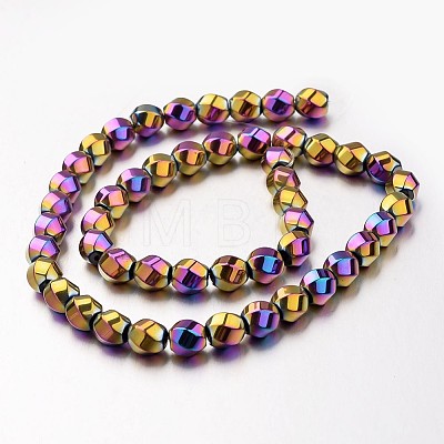 Electroplate Non-magnetic Synthetic Hematite Beads Strands G-F300-13-02-1