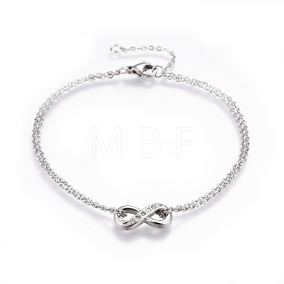 304 Stainless Steel Multi-strand Bracelets BJEW-E365-01-1