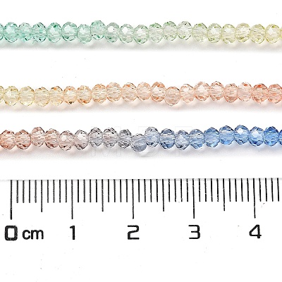 Transparent Painted Glass Beads Strands DGLA-A034-T2mm-A02-1