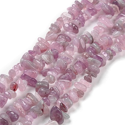 Natural Madagascar Rose Quartz Beads Strands G-O187-01-1