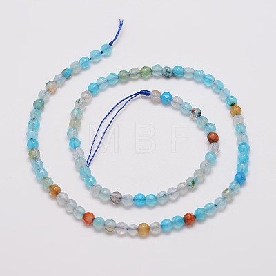 Natural Agate Bead Strands G-G882-4mm-C02-1-1
