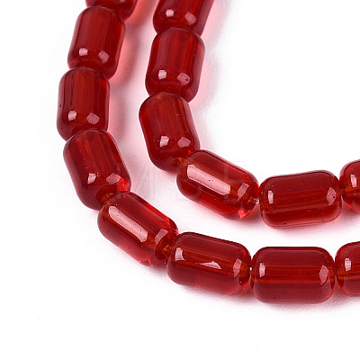 Transparent Glass Beads Strands GLAA-T028-14T-06-1
