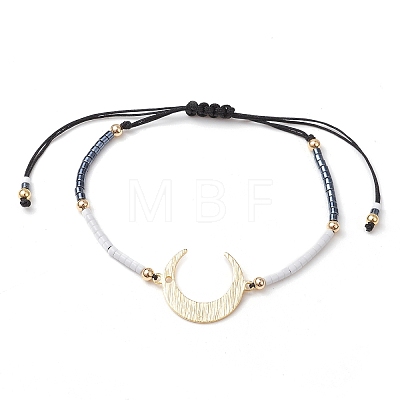 Glass Seed Braided Beaded Bracelets for Women BJEW-MZ00128-03-1