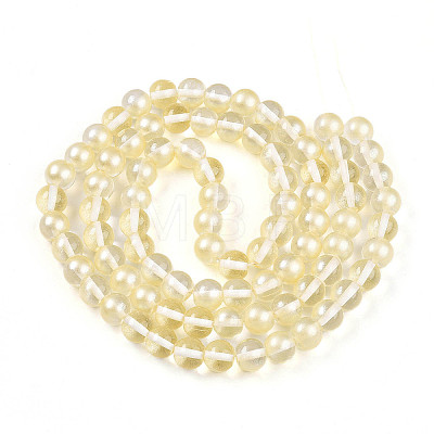 Baking Paint Transparent Glass Beads X1-DGLA-N011-10mm-02-1