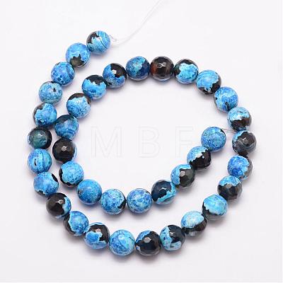 Natural Fire Crackle Agate Bead Strands G-K166-06F-10mm-11-1