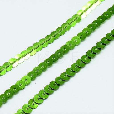 Plastic Paillette Beads PVC-Q085-6mm-10-1