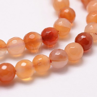 Natural Red Agate Beads Strands X-G-D840-34-8mm-1