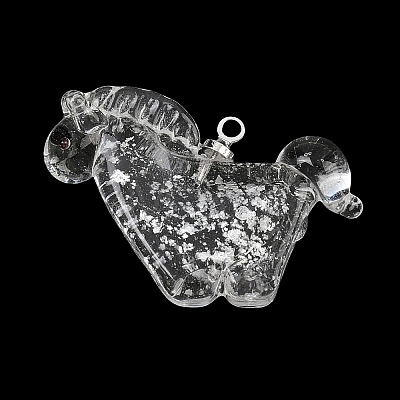 Handmade Silver Foil Lampwork Pendants LA-CBAD4D2-01B-1
