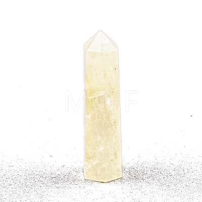 Point Tower Natural Citrine Home Display Decoration PW-WG04107-10-1