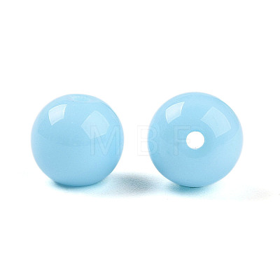 Opaque Solid Color Glass Beads X1-GLAA-N007-8mm-A15-1