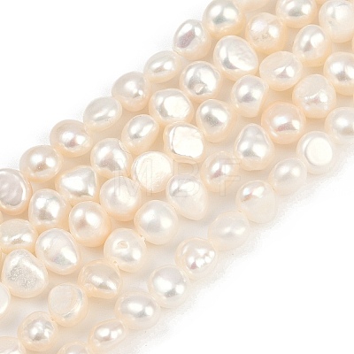 Natural Cultured Freshwater Pearl Beads Strands PEAR-P064-19G-07A-1