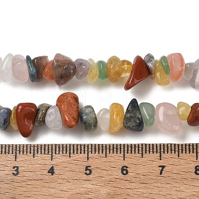 Natural Mixed Stone Chip Beads Strands G-T149-02-1