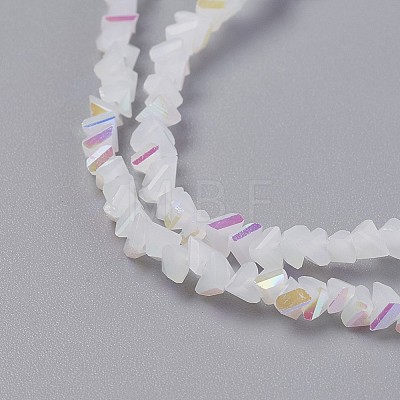 Imitation Jade Glass Beads Strands GLAA-F092-C05-1