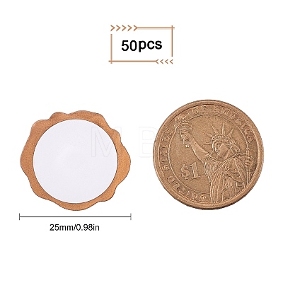 CRASPIRE 50Pcs Adhesive Wax Stamp Stickers DIY-CP0005-82I-1