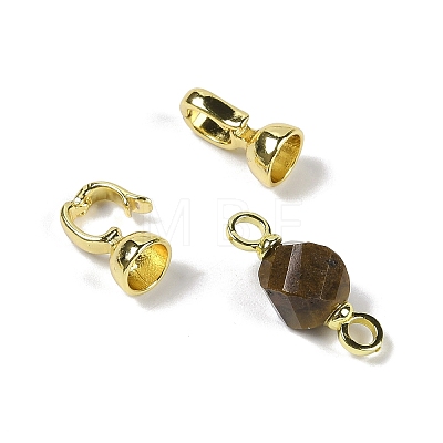 Natural Ocean Agate with Brass Fold Over Clasps G-G141-02G-13-1