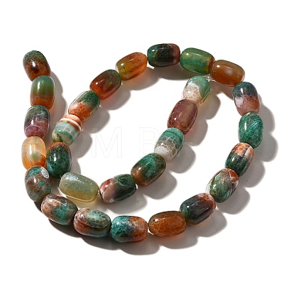 Natural Fire Crackle Agate(Dyed & Heated) Beads Strands G-H091-C02-01-1