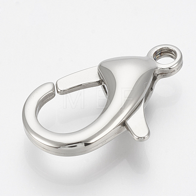 304 Stainless Steel Lobster Claw Clasps X-STAS-T033-26A-1