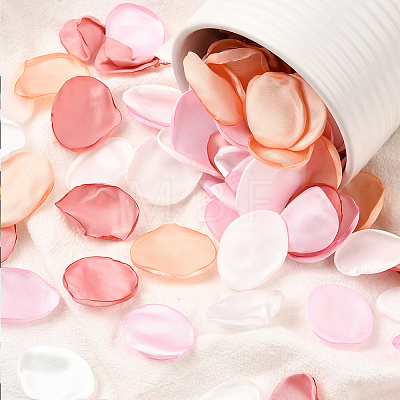 Polyester Artificial Rose Flower Petals AJEW-WH20067-107E-1