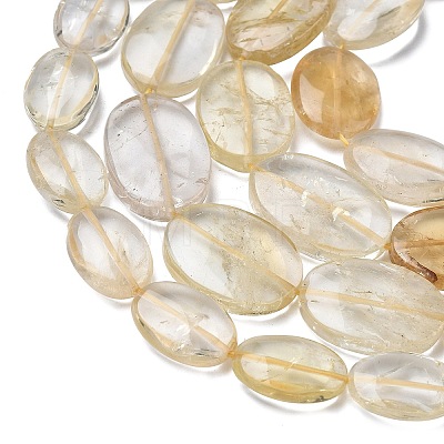 Heated Natural Citrine Beads Strands G-L650-G01-01-1