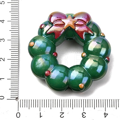Christmas UV Plating Opaque Acrylic Beads AC-CBAC5B6-01C-1