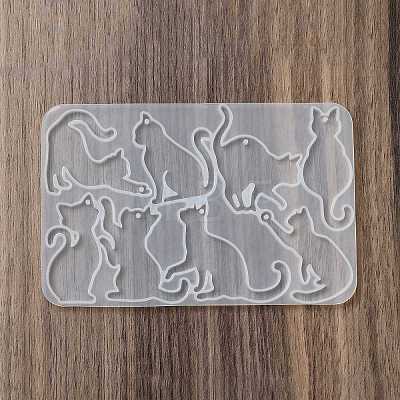 Cat Shape DIY Pendant Silhouette Silicone Molds X-SIL-F010-01-1