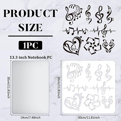 Plastic Reusable Drawing Painting Stencils Templates DIY-WH0172-399-1