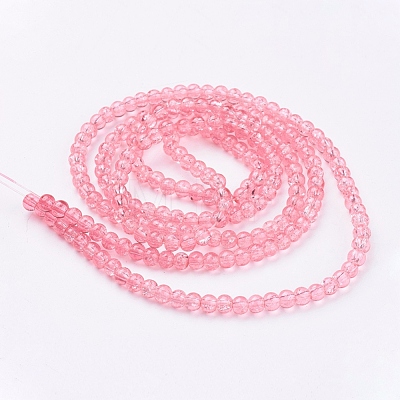 Crackle Glass Beads Strands X-CCG-Q001-4mm-03-1