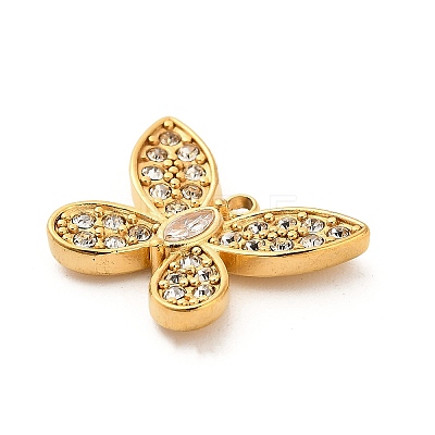 304 Stainless Steel Crystal Rhinestone Pendants STAS-P385-05B-G-1