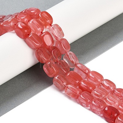 Cherry Quartz Glass Beads Strands G-M403-D02-01-1