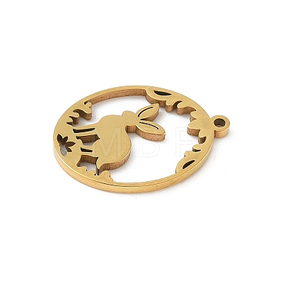 304 Stainless Steel Pendants STAS-Q354-02A-G-1